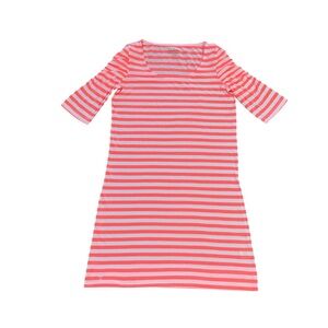 2012 Lilly Pulitzer Coral and White Striped Dress